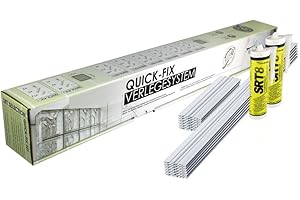 FUCHS DESIGN QUICK-FIX système d'installation pour 50 briques de verre (19x19x8 cm) - Poser des briques de verre rapidement et facilement