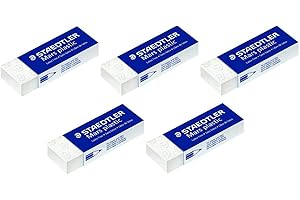 5 x Staedtler Mars Plastic Pencil Eraser Rubbers School Office Drawing