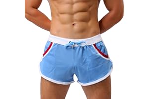 Minetom Hommes Shorts Gym Faire des Exercices Men Fitness Pantalon Court Mode Été Casual Respirant avec des Poches