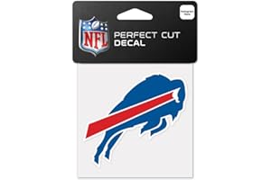 WINCRAFT NFL Buffalo Bills 63038011 Perfect Cut Color Decal, 4" x 4", Black