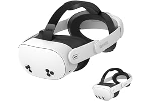 AMVR Elite Head Strap Compatible with Meta/Oculus Quest 3 Accessories, 0.45 LB Replacement Reduces Facial Stress, Adjustable Keeps Headset Stable to Enhance Your VR Experience