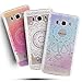 Produktbild 3 X Galaxy J5 2016 Lite Hülle, Samsung J5 2016 Schutzhülle Henna, Mandala Blumen Muster Design Handy Hülle für Samsung Galaxy J5 2016(5.2 Zoll), Ultra Dünn TPU Weich Silikon Handycover Schale Schutzhülle Ultradünnen Etui Anti-Stoß Kratzfeste Case Cover--Weiß + Lila Rot + Blau Rosa