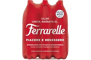 Ferrarelle Acqua mineraler Effervescente Natural 1,5 l (Confezione da 6)