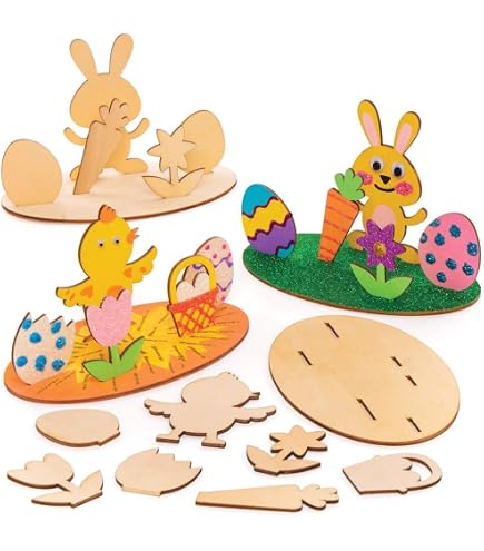 Images à Gratter Pâques Baker Ross - Lot De 8 Cartes à Gratter Pour Enfants