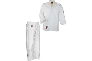 Ju-Sports Jujutsu Anzug to start Kids weiß - Moderner Gi für Kinder 100% Baumwolle, Reißfester Stoff, Doppelt verstärkter Brust- & Schulterbereich