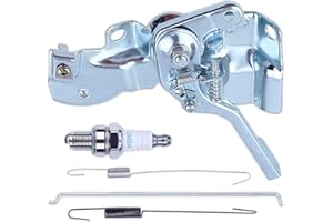 Adefol Kit Manetta e Primavera per Motore Honda GX160 GX200 GX140 168F 5.5/6.5HP, Valvola a Farfalla + Asta del Regolatore + Primavera del Regolatore + Primavera + Candela 5 in 1