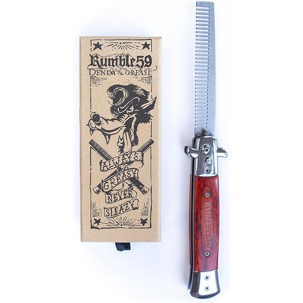 Klappkamm Aus Edelstahl – Sweeney Todd Design, Balisong-artiger Mechanismus, Sammlerstück Mit Geschenkbox