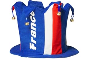 Boland 62023 - Chapeau France en peluche, casquette France, accessoire pour déguisement de carnaval ou de fête à thème, accessoire pour costumes de carnaval ou une tenue de fan