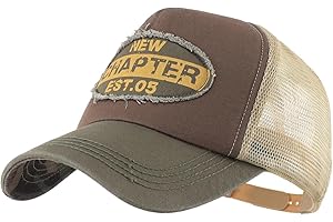 Decentron Mens Vintage Mesh Trucker Hat Outdoor Adjustable Baseball Cap Clean Up Snapback Cap