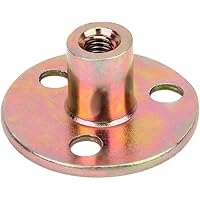 5-teilige Flanschmuttern, M6 M8 M10 Verzinktes Eisen Glatte Oberfläche T-Mutter Flansch 3-Loch-T-Stück aus verzinktem…