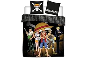 Aymax Parure de Lit Double One Piece 2 Personnes, Housse de Couette Noire Réversible 240x220 cm + 2 Taies d'oreiller 65x65 cm, Polycoton