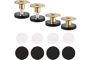 HJJMN 25-39mm Pieds de Meuble Réglable en Hauteur, 4Pcs Pieds de Nivellement Résistants aux Rayures, Pieds Ajustable de l'Appareil avec Tampons Amortisseurs Tampon Adhésif pour Tables Armoires