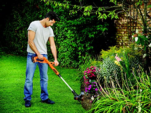 Black + Decker 18V 1.5Ah Rasentrimmer, AFS Reflex Fadenverlängerung, inkl. Akku und Ladegerät, 25cm Schnittbreite, ST1823, schwarz orange - 3