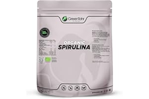 GREENTAHR TO THE TOP Green Tahr Espirulina en Polvo Ecológica 750g, 100% Alga Spirulina Apta para Veganos, Sin Gluten, Sin Aditivos, Alto Contenido en Proteínas 55%