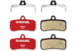 TOP BRAKE 2 pares de pastillas de freno de disco para Shimano 4 pistones Saint BR-M810 M820 Zee M640 XTR-M9120, Deore XT BR-M8020, M8120, M6120, BR-MT420, MT510, MT520 Tektro HD M745 735 720 5 7500