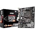 MSI B450M-A PRO MAX Motherboard mATX, AM4, DDR4, LAN, USB 3.2 Gen1, M.2, DVI-D, HDMI, AMD RYZEN 1st, 2nd and 3rd Gen Ready