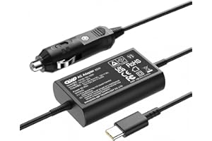 QYD 65 W USB-C ładowarka samochodowa zasilacz samochodowy kabel do ładowania do Dell HP Lenovo Asus Acer Samsung Google Chromebook MacBook USB C Laptop ładowarka samochodowa 12 V-24 V adapter