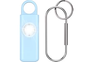 Taschenalarm für Frauen, OQIMAX Taschenalarm 130dB Sirnen, Persönlicher Alarm Schlüsselanhänger mit LED-Taschenlampe, USB Aufladbar Schrillalarm für frauen/Kinder/Senioren, Selbstverteidigung Frauen