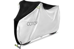 COTOP Telo Bici Impermeabile,Telo Copri Bicicletta da Esterno,210T Nylon telo copri scooter impermeabile Antipolveri Anti-UV con Sacca per Il Trasporto per Esterno Mountain Bike Scooter