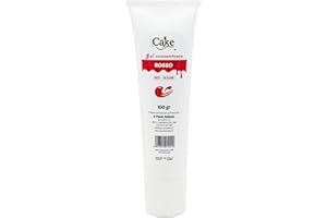 CAKE DECORATION LINE CakeDecorationLine Colorante Alimentare Gel Concentrato 100gr Rosso - Coloranti Alimentari per Masse