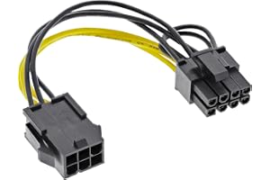 InLine 26626 nätadapter intern, 6 poler till 8 poler för PCIe (PCI Express) grafikkort