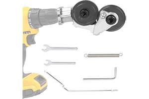 XEERUN Grignoteuse de Tôle, Coupe-plaque de Perceuse Électrique, Plaque de Perceuse Électrique, Cisailles de Perceuse Électrique, Facile à Utiliser, pour Couper des Plaques de Métal