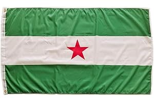 PANDIUI23 Bandera de Andalucía arbonaida, bandera colores Andalucía indepedentista, bandera 150cm x 90cm, bandera nacionalismo andaluz