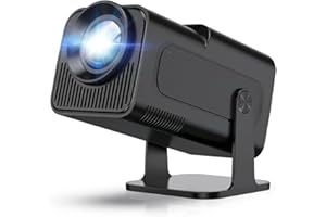 ‎ALLIWAVA Beamer 4K, HY320 Mini Beamer mit Wifi6 Bluetooth, Android TV, Portable Smart Projektor Unterstützung Auto Vertikale Keystone Korrektur, FHD 1080P Outdoor Heimkino Beamer, 180°Rotation Video Projector