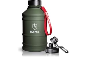High Pulse Borraccia 2,2l in acciaio inossidabile con tappo - Borraccia sportiva XXL per il tuo allenamento e potenziamento outdoor – 100% senza BPA
