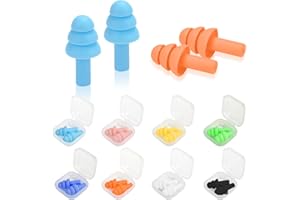 GUIGUZHJ Ear Plugs for Swimming,Sleeping Noise Cancelling,Snoring,Shoting,Working, Reusable Silicone Earplugs, Super Soft Ear Plug for Noise Reduction, Ears Protection (8 Colors)