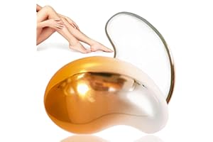 GBOKYN Depiladora de Cristal, Borrador de Pelo de Cristal, Magic Crystal Depilacion para Mujer y Hombre, Piedra Depilatoria Física Indolora para Pierna Brazo Espalda - Oro