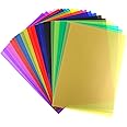 22 Stück Farbfolien Gel Filter Film Transparente 11 Farben Farbige Farbkorrektur Fenster Folie Lampen für Foto grafie Studio 