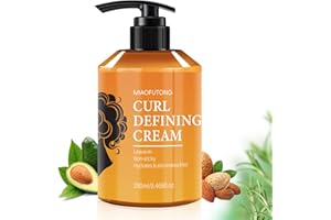 FSSPLJHYJ Curl Cream Cura dei ricci, Fluido Modellante per Capelli Ricci Definiti, Corposi ed Elastici, Anti Crespo e Idratazione a Lunga Durata Ideale per capelli ricci e mossi 280 ml