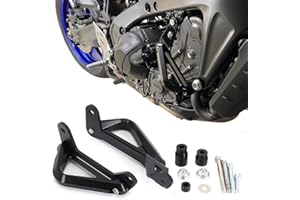 GENERICO RAIMTO Protezione del motore laterale per MT-09 MT09 MT 09 SP 2021 2022, Tracer 9 GT, Nero, Moderno, A incastro, Motocicletta