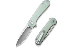 CIVIVI Elementum II Folding Pocket Knife with 7.51CM Nitro-V Blade & Natural G-10 Handle, Outdoor Knife with Clip