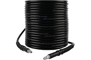 Fai Top 10M High Pressure Hose with Quick Connector Compatible for Bosch AQT High Pressure Washers (10M, Black)