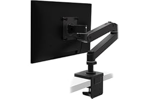Ergotron Ulepszone ramię monitora LX Pro Premium, uchwyt na biurko z jednym monitorem - pasuje do płaskich, zakrzywionych ultrawide monitorów komputerowych o przekątnej do 34 cali, od 4 do 10 kg, VESA