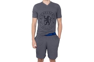 Chelsea Mens Pyjamas Short Loungewear OFFICIAL Football Gift