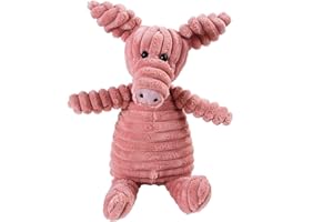Speedy Panther Juguetes de cerdo para perros pequeños, juguete suave de peluche para cachorros, juguete masticable (cerdo)