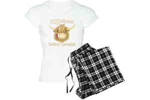 CafePress Wee Hamish Loves Moo! Pajamas Women's PJs