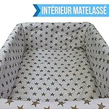Monsieur Bébé ® Laufstall, anpassbarer 4-seitiger Babystall aus Holz + Umrandung – zwei Farben – Norm NF EN12227 - 4