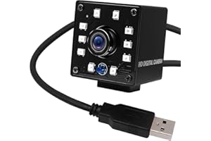 Svpro 1080P Night Vision USB Camera CMOS OV2710 IR LED Webcam a infrarossi con IR Cut, 30fps/60fps/100fps HD Surceillance Camera con obiettivo da 3,6 mm per Android Windows Linux Mac Raspberry