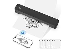MEKTURM Tattoo Stencil Printer, Portable Wireless A4 Thermal Tattoo Printer with 10pcs Transfer Paper, Tattoo Printer Machine Compatible with Smartphone & PC,Ideal for Professional Tattoo Artists & Beginners