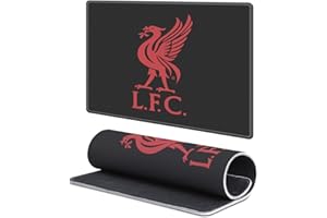 Head Case Designs Officially Licensed Liverpool Football Club Liverbird Black Graphics Gaming Office Desk PC Keyboard Mouse Mat Pad 9.84 x 11.81 x 0.12 inches (250 x 300 mm) - S