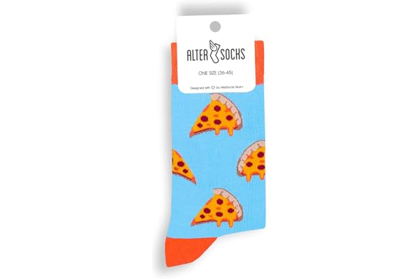 ALTER SOCKS Les chaussettes d’ Altersocks – le cadeau fou pour les homes et les femmes – Taille unique, en coton, les Chaussettes amusants, décontractées