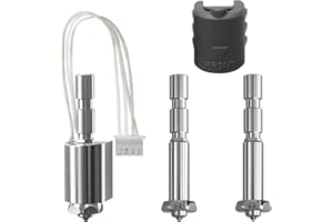 All-in-one Extruder Hoend Kit for Kobra 3 Max (Pre-installed 0.4 Nozzle) with 2 Replaceable Throats & Hardened Steel Nozzles (0.6 & 0.8), High Flow Quick Change Hotend Kit for Cobra 3 Max Combo