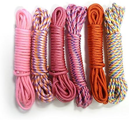 Pw InternationalKit: 6 x 3 m Love Paracord, Yarn, Ribbon & Wool Assortment