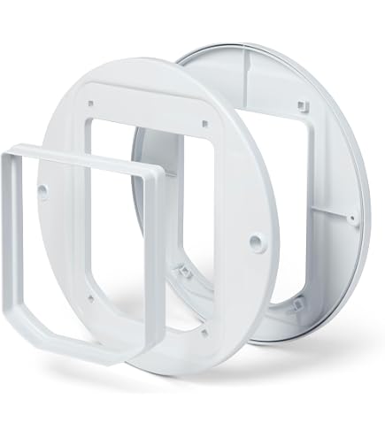 Closer Pets Tunnelstück/Wandrahmen – 5er-Pack, Kompatibel Mit Großen Katzenklappen (Modelle 221 & 357), Weiß
