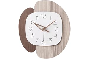 Ergocar Zegar ścienny, nowa dekoracja domu, cichy zegar ścienny łatwy do odczytania, zasilanie bateryjne