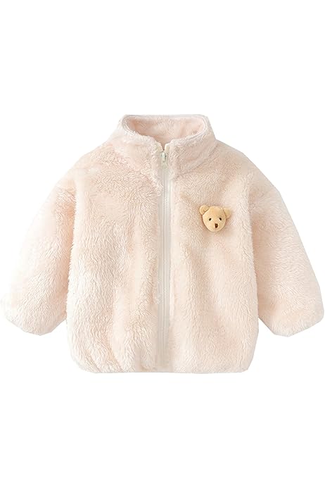 Manteau Bébé Veste Polaire Bébé Garçon/fille 0-24 Mois Capuche